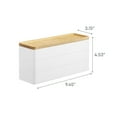 thumbnail image 7 of Yamazaki Home Stacking Accessories or Watches Case - Two Styles, White, Plastic + Wood, Accessories, Sliding Divider, No Assembly, 7 of 7