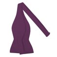 thumbnail image 2 of Jacob Alexander Men's Tone on Tone Metallic Traditional Freestyle Self-Tie Bow Tie - Eggplant, 2 of 2