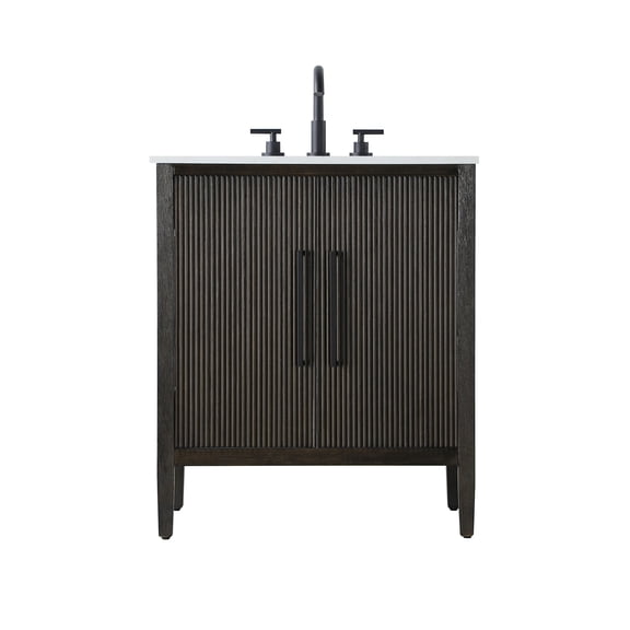 Elegant Lighting VF29630CO Blakely 30" Free Standing Single Basin Vanity Set - Wood