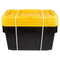 thumbnail image 4 of Office Depot® Brand by Greenmade® Professional Storage Totes, 23-Gallon, Black/Yellow, Pack Of 4 Totes, 4 of 9