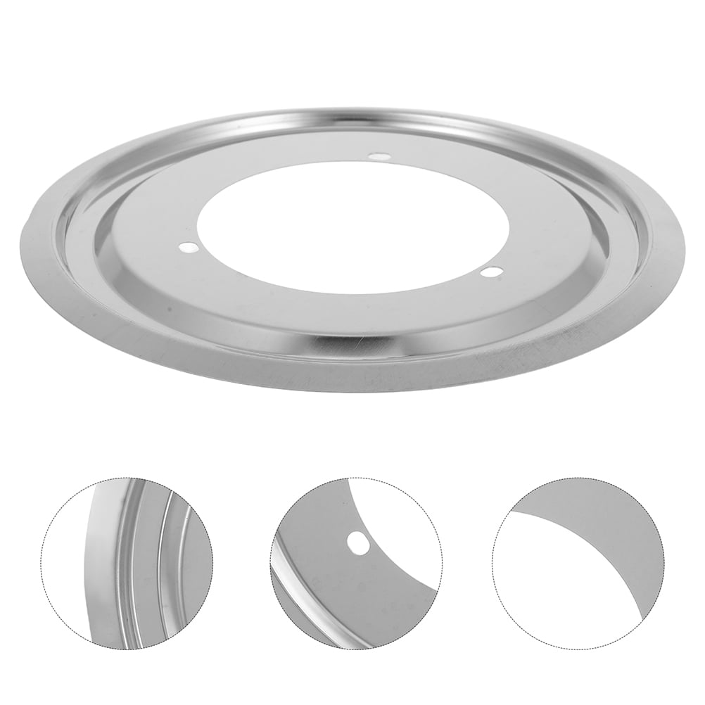 TEHAUX Stainless Steel Round Drip Tray for Gas Range Stove, Water Collector Cooking Accessory, 1 Pack