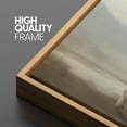 thumbnail image 5 of Large Framed Canvas Print A lonely figure walking through the quiet landscape Wall Art Decorative Ready to Hang Painting for Living room Bedroom - 60"x30" Natural Frame, 5 of 7