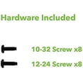 thumbnail image 4 of Adjustable Rack Mount Server Shelf Rails 1U Full Depth 3-pack, 4 of 4