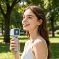 thumbnail image 6 of Handheld Digital Display High Speed Fan USB Rechargeable Portable Mini Fan Strong Airflow Cooling Battery Indicator Compact Outdoor Travel Office Home Commuting Use Efficient Cooling Device, 6 of 7