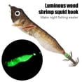 thumbnail image 4 of 20 Piezas 103mm LED Luminosa Cebo para Camarones Anzuelos Calamar Anzuelos Pesca (marrón), 4 of 9
