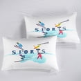 thumbnail image 5 of Hosima 3 Piece 3D Digitally Printed Duvet Cover Double Bed Bedding Set, Sport Collection Pattern Design, Soft and Comfortable Bedding Duvet Cover,CHY07A-Full, 5 of 7
