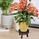 thumbnail image 4 of Soporte para plantas de madera, pequeño, redondo, macetero, para interior y exterior, taburete de madera, soporte para plantas, decoración rústica Adepaton LKX-0420-1, 4 of 8