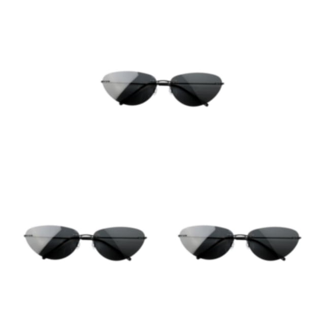 ZheElen Stay Comfortable With Matrix Style Sun Glasses Flexible Frame Polarized Lens Comfortable To Wear black 3Set