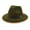 Army Green, variant on IDALL Fedora Hats for Men Visor Hats Woolen Top Hat Jazz Hat Retro Black Edging Woolen Hat Flat Brim Sunshade Big Brim Hat Summer Hats Western Hat Army Green One Size