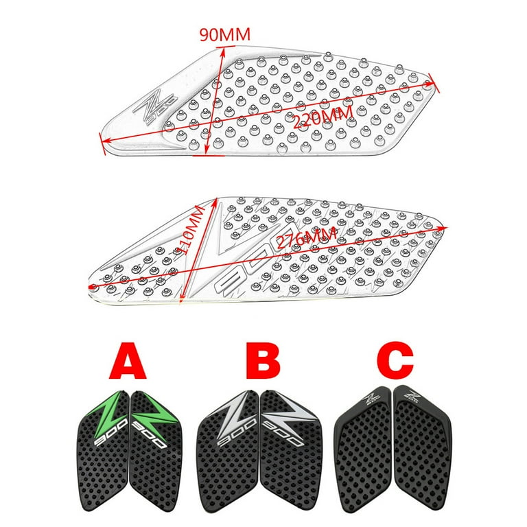 Motorcycle Tank Pad Sticker - Knee Grip Traction Side Pads
