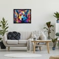 thumbnail image 3 of Stupell Industries Dog with Vivid Paint Splash Animals & Insects Painting Black Floater Framed Canvas Art Print Wall Art, 31 x 25, 3 of 10