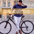 thumbnail image 5 of Hweilai 10 Pcs Bike Spoke Reflectors, Bike Reflector Suitable for All Type Folding Car Mountain Bike Performance Other Cars（silver）, 5 of 5