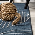 thumbnail image 4 of JONATHAN Y SCANDINAVIAN 8 x 10 Area Rug, Nordby Geometric Arch Striped - Navy/Cream, SCN104A-8, 4 of 9