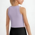 thumbnail image 6 of Splozh Girls Tank Top Cotton Girls Tank Tops Crop Tops for Kids Crew Neck Racerback Basic Sleeveless Dance Top for Girls 13-14 Years,Purple, 6 of 6
