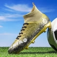 thumbnail image 2 of Botas de fútbol profesionales para hombre, zapatos transpirables para entrenamiento en interiores y exteriores, tacos de hierba, envío directo, 2 of 5