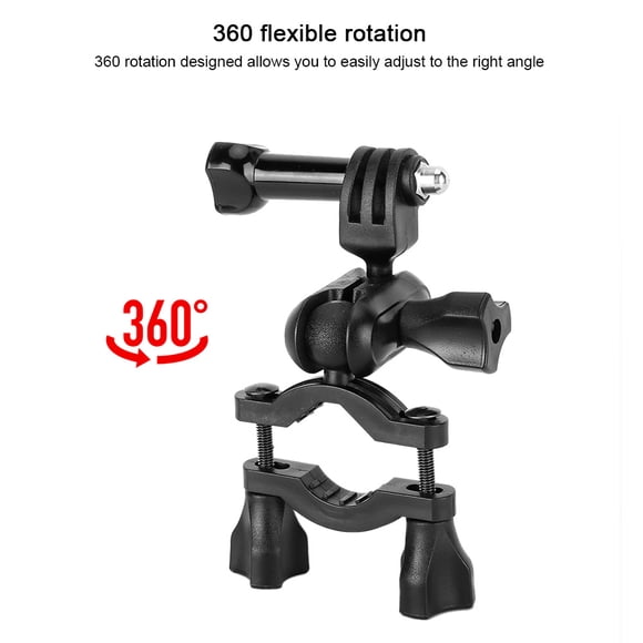 Scientific and Reasonable Structure Interior Mirror Holder, Mirror Mount Bracket, 360 Rotation Durable ABS Adjustable Nut for Smart Phone, GPS Navigation, Fork Head