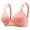 Watermelon Red, variant on qolati Soft Everyday Bras for Women Striped Print Wireless Push Up Sports Bras Adjustable Straps Seamless Stretch Full-Coverages No Underwire T-Shirt Bra