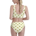 thumbnail image 3 of Picia Corn Women's High Waisted Bikini Scoop Neck Swimsuit Two Pieces Bathing Suit-Medium, 3 of 8