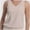Beige, variant on Women V Neck Tank Tops Summer Sleeveless Casual Tops Loose Fit Banded Bottom Shirts