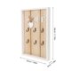 thumbnail image 2 of 1PC European Style Wooden Storage Box Multifunctional Wall Key Bag Clothes Hook Storage Shelf for Home Wall Decoration (HOME), 2 of 3
