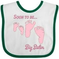 thumbnail image 3 of Inktastic Soon to Be Big Sister Girls Baby Bib, 3 of 4