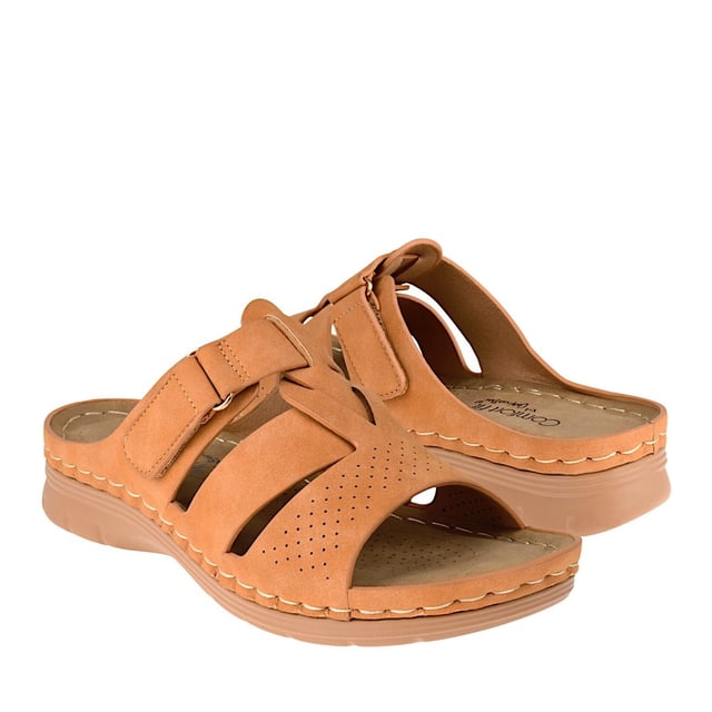 Sandalias DAMA Comfort Fit 24137 Simipiel café