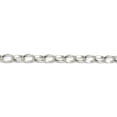 thumbnail image 2 of Sterling Silver 8mm Fancy Rolo Chain (24 X 8) Made In Italy qfc89-24, 2 of 5