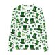 thumbnail image 3 of Blusas y camisas de manga larga con cuello redondo y estampado de San Patricio para niños, blusa informal de manga larga con cuello redondo, blusa de poliéster para niñas, 3 of 4