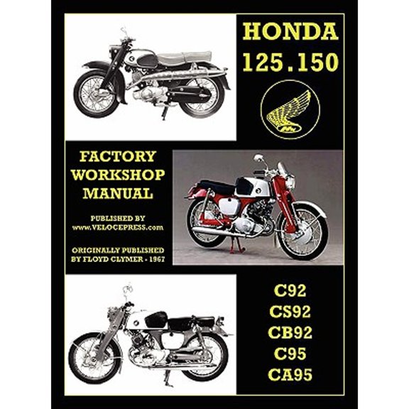 Honda Motorcycles Workshop Manual 125-150 Twins 1959-1966 (Paperback)