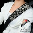 thumbnail image 2 of WYYP Fine Foliage Lace Car Seat Belt Pad Cover Car Interior Decor 1Pcs, 2 of 5