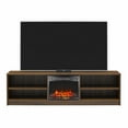 thumbnail image 6 of Mainstays Fireplace TV Stand, for TVs up to 75", Walnut, 6 of 12