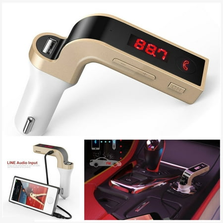 G7 Bluetooth Car Kit Handsfree FM Transmitter Radio MP3 Player USB Charger &