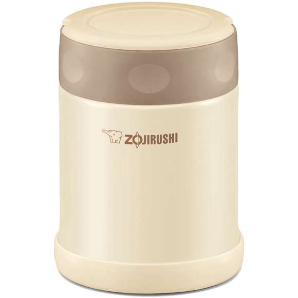 Zojirushi Vacuum Insulated Stainless Steel 12 Oz. Food Jar, Cream