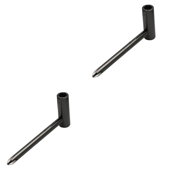 2pcs Guitar Adjustment Wrench Metal Truss Rod Tools Compatible for Taylor Guitar (Black)
