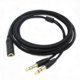thumbnail image 1 of Compatible con cable de audio para auriculares Razer Adaptador para auriculares Divisor de auriculares Micrófono para Razer Electra/kraken Pro 7.1 V2/hamme QQP, 1 of 5
