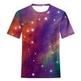 thumbnail image 5 of GUZYING Graphic Tees for Women Tank Tops for Women Fashion Women's Starry Print Casual Fashion Short Sleeve Tops Blouse(Purple,3XL), 5 of 6