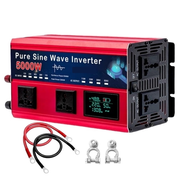 4000W/5000W/5500W Pure Sine Wave Inverter 12V 220 DC 12v/24v To AC 220 Car Solar Power Inverter ,Multiple Protections