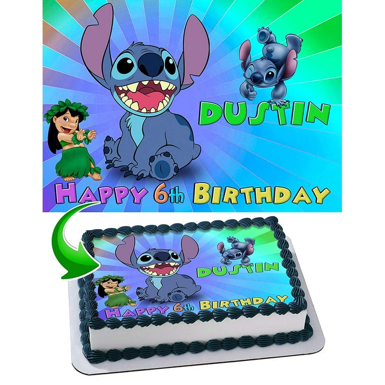 Lilo and Stitch Cake Toppers Stitch Cupcake Toppers Edible