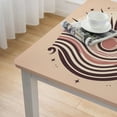thumbnail image 5 of WYYP Sun Rays Retro Design Square Tablecloth for Picnic Dining Kitchen Farmhouse 100% Polyester Fiber 46*46, 5 of 8