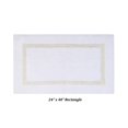 thumbnail image 3 of Better Trends 5 Piece Bathroom Rugs Set 100% Cotton Bath Rug Soft, Water Absorbent, Reversible, Machine Washable for Bathroom Decor Toilet Base Contour, Runner Mat Hotel Collection - White/Ivory, 3 of 9