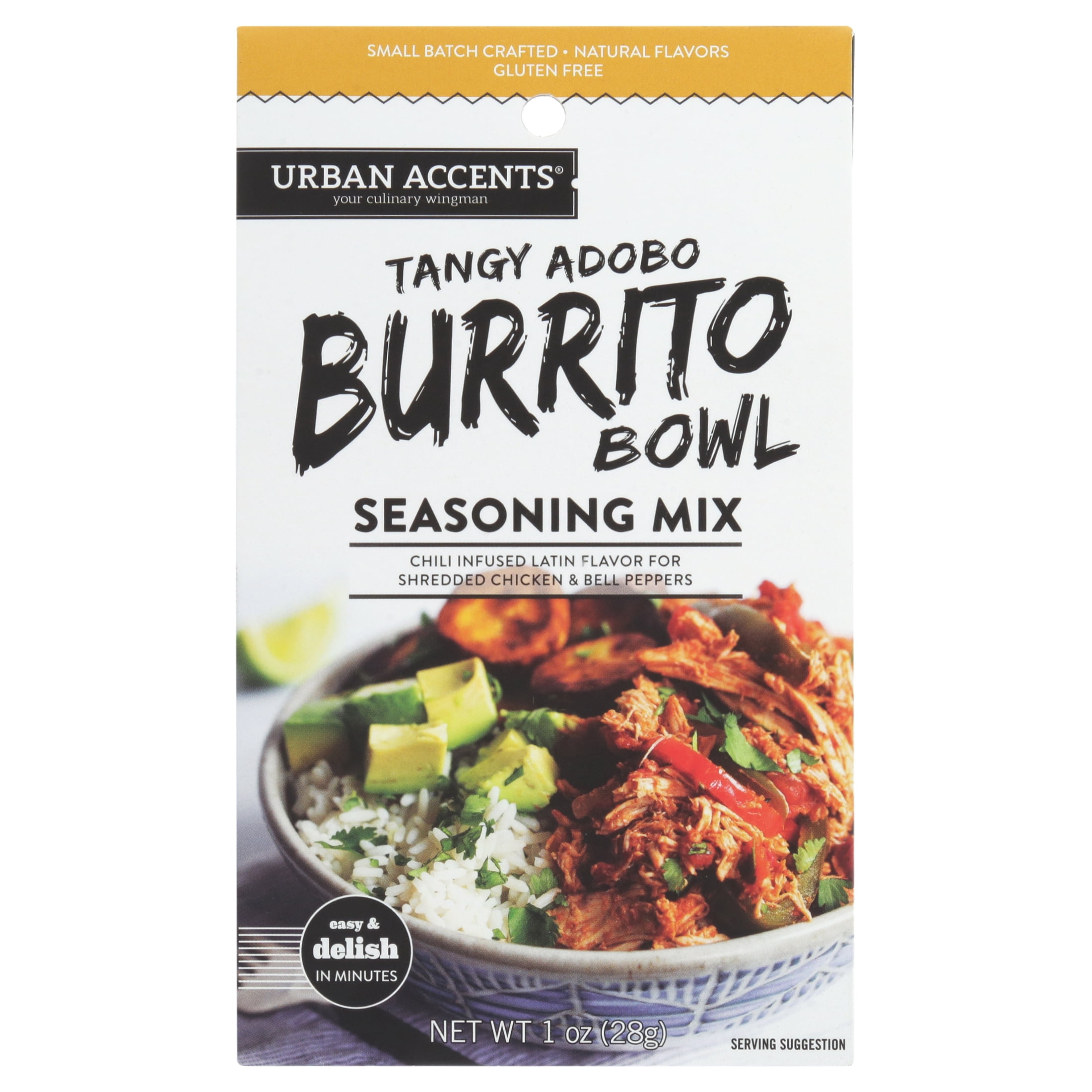 Urban Accents Tangy Adobo Burrito Bowl Main Dish Seasoning Mix 1 oz