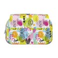 thumbnail image 2 of Qekee Tropical Pineapples Print Double Clamshell Pen Case,Double Layer Pencil Pouch,Zippered Multi-FunctionalPencil Box for School, Travel, and Office Essentials, 2 of 7