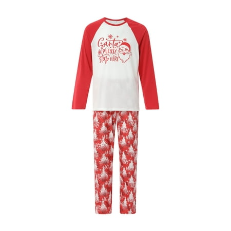 

Biekopu Christmas Parent-Child Nightclothes Cartoon Family Matching Pajamas