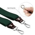 thumbnail image 2 of Buyless Fashion 2 pack Suspenders for Men - 48" Elastic Adjustable Straps 1 1/4" - Y Back with Metal Hooks - 5137-2-Hunter-Green, 2 of 7