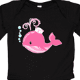 thumbnail image 4 of Inktastic Cute Pink Whale in Nautical Hat Boys or Girls Long Sleeve Baby Bodysuit, 4 of 5