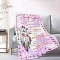thumbnail image 6 of to My Granddaughter Throw Blanket Granddaughter Gifts from Grandma Birthday Gifts for Granddaughter Lightweight Flannel Warm Soft Blanket Gift for Girl Women for Home Sofa 40"x50"for Kid, 6 of 6