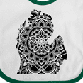 thumbnail image 4 of Inktastic Michigan Silhouette Mandala Boys or Girls Baby Bib, 4 of 4