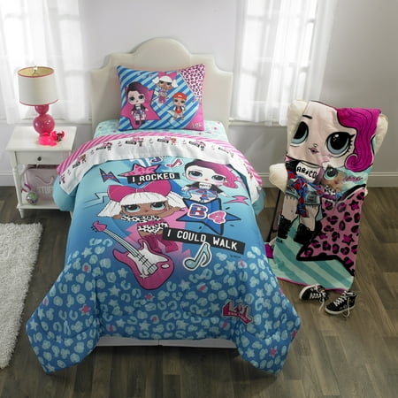 L O L Surprise Kids Bedding Bed In A Bag Set Blue Or Pink