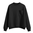 thumbnail image 2 of Black Womens Fall Tops Mock Neck Sweatshirt Casual Plus Size Long Sleeve Sweatshirt Pullover 2025 Fall Sweatshirt with Pockets Sweaters for Women, 2 of 4