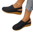 thumbnail image 2 of Fashion Clogs for Women Wedge Sandals with Ankle Strap Mesh Breathable Round Toe Slip On Shoes with Arch Support 43, 2 of 5